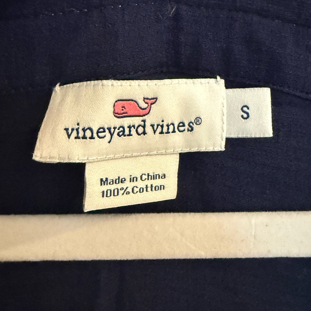 Vineyard Vines Navy and White Swim Cover-up Dress - Picture 3 of 9